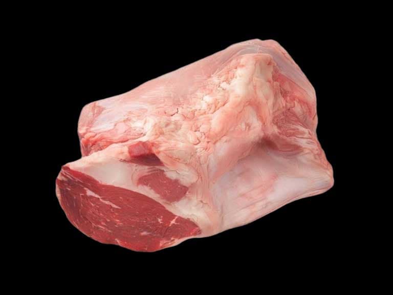 raw Bottom Round Gooseneck beef cut