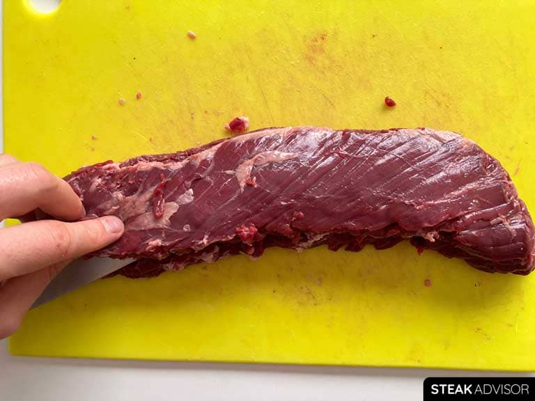 Butterflying Hanger Steak