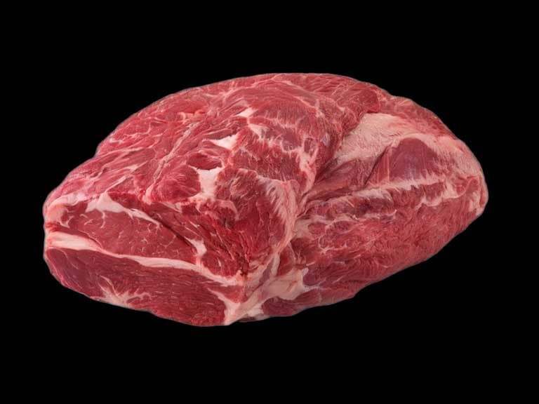 raw chuck roll beef cut
