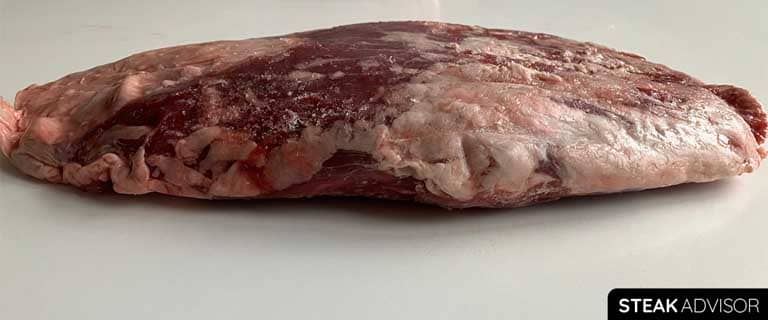 Flank steak thickness ranges from half to over 1 inch