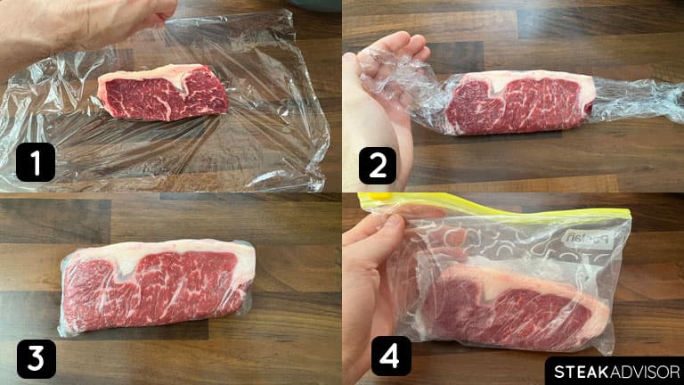 Freezing Steak in a Zip-Top Bag