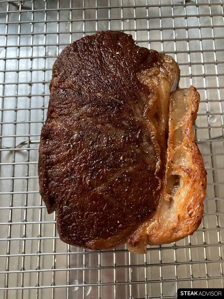 Golden Brown Steak Crust