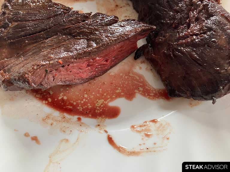 Red Juices from Hanger Steak