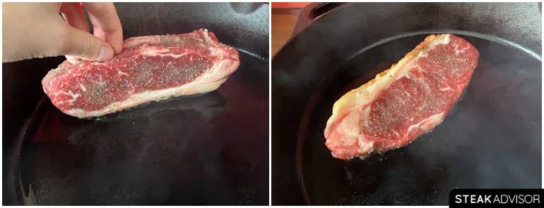 Searing the Steak