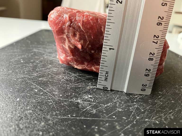 The Average Thickness of Top Blade Steak
