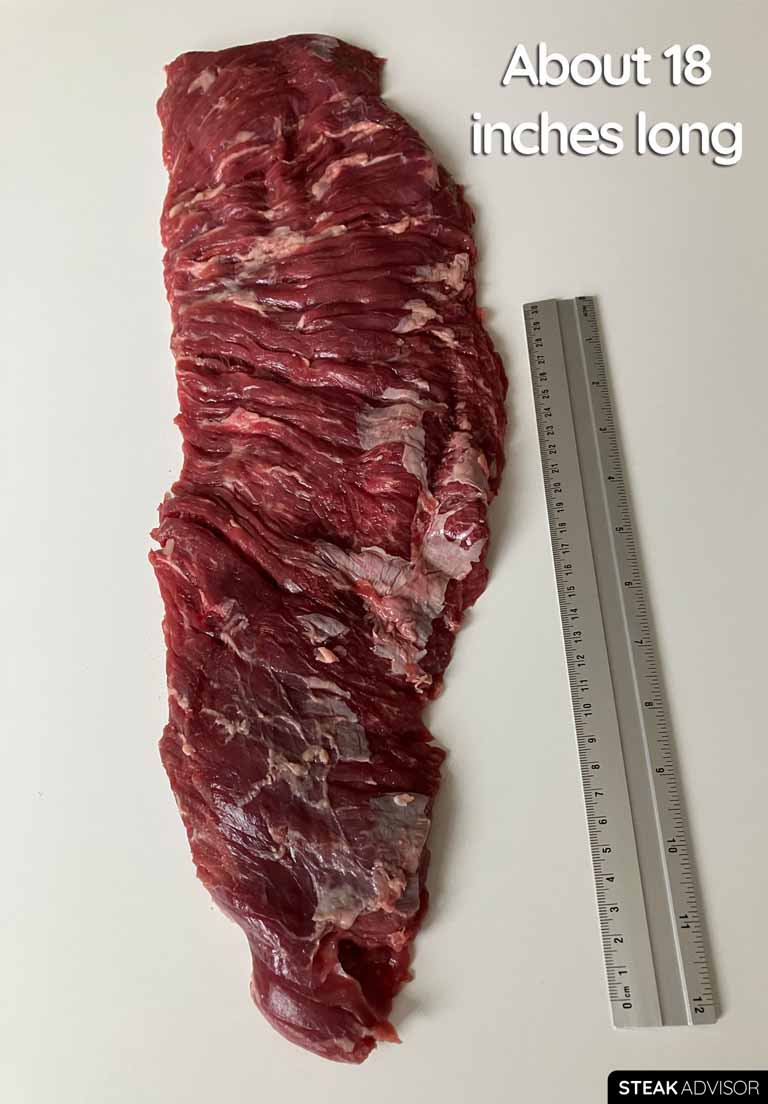 Bavette steak about 18 inches long