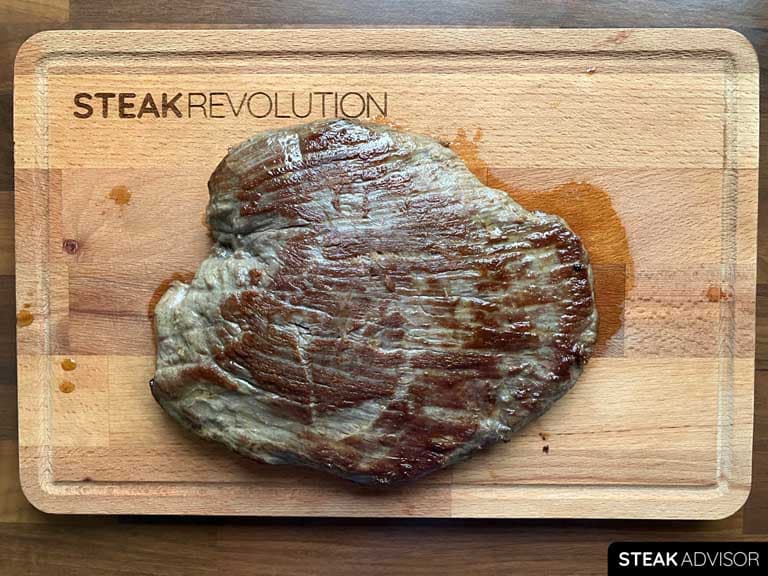 pan seared flank steak