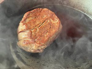 pan seared filet mignon