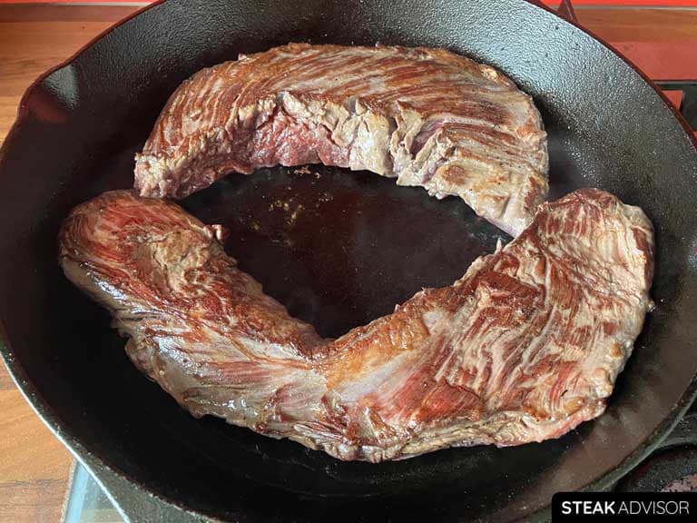 pan seared hanger steak