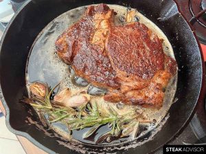 pan seared ribeye steak