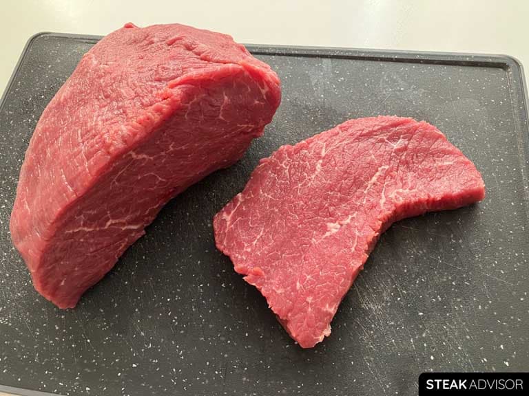 Part of the top round roast