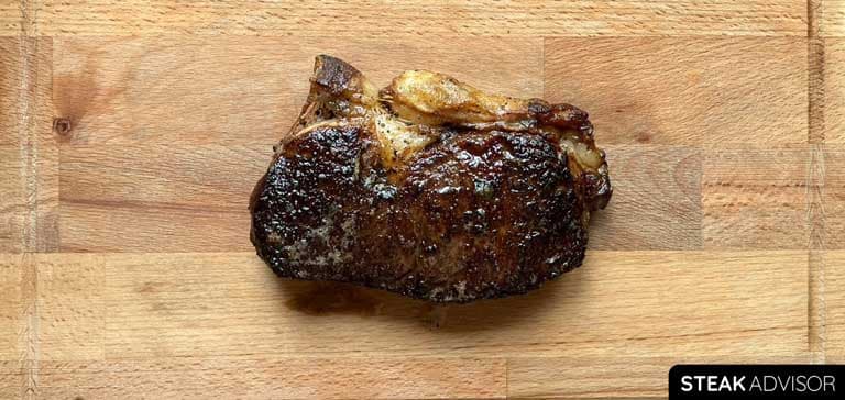 Cooked strip steak