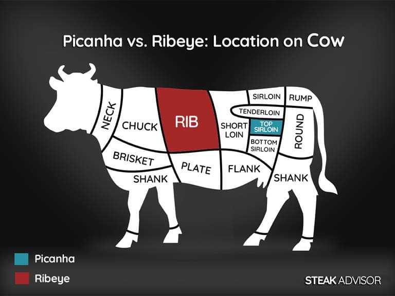 Comparison: Picanha vs. Ribeye Cuts from the Cow
