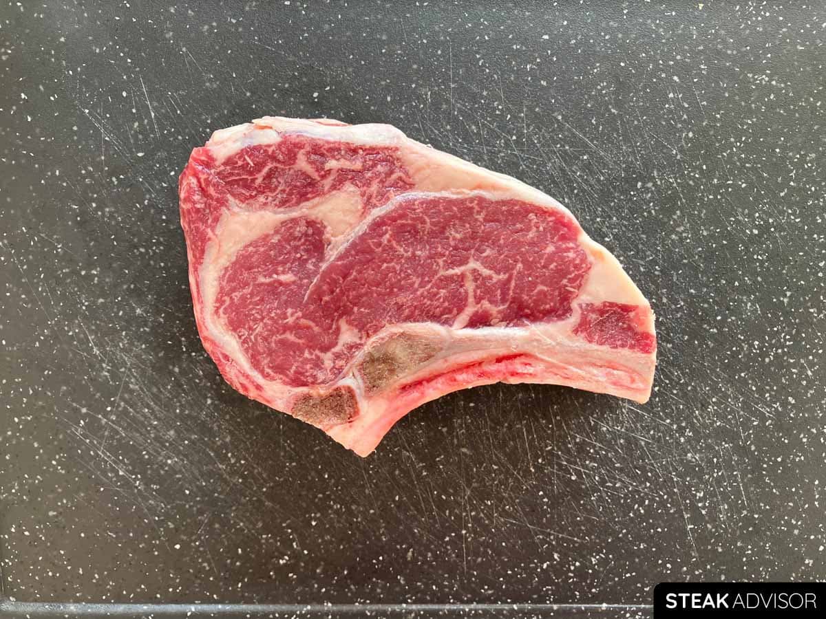 Rib steak, also known as, bone-in ribeye