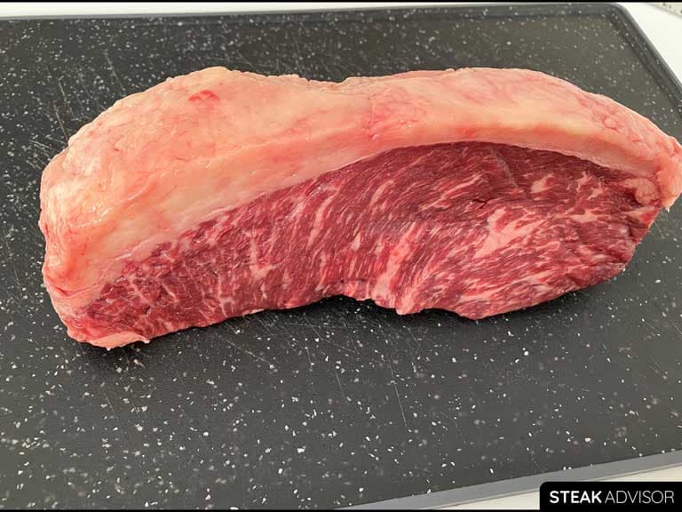 Raw coulotte steak also known as picanha steak