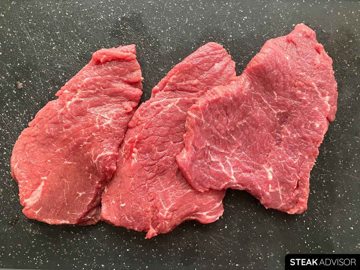 raw sizzle steaks