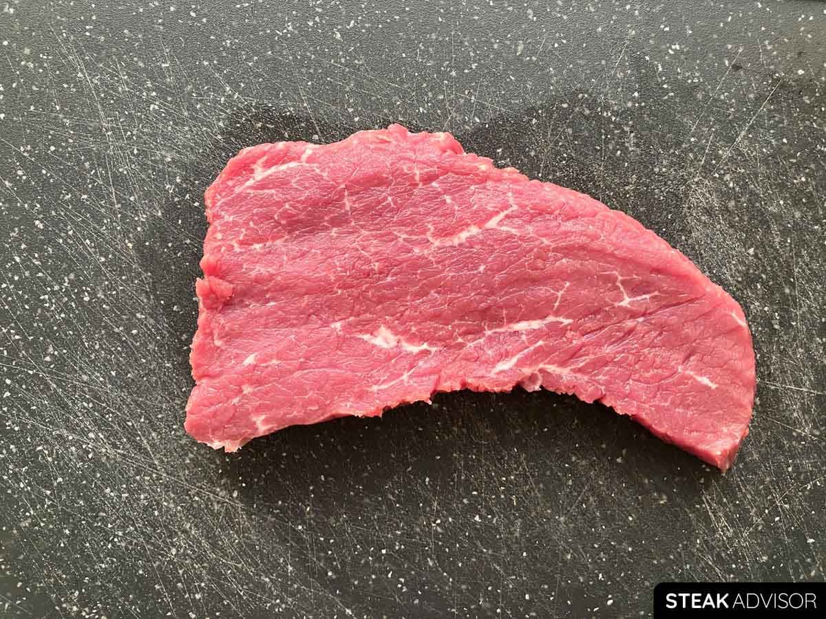 raw top round steak