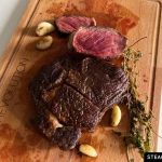 sliced cast iron seared steak