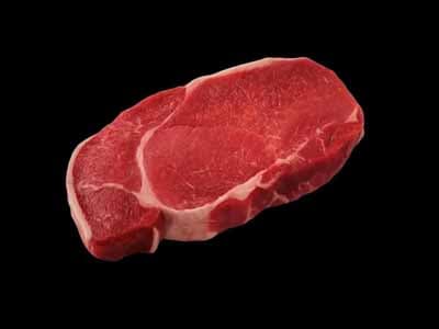 raw top sirloin steak